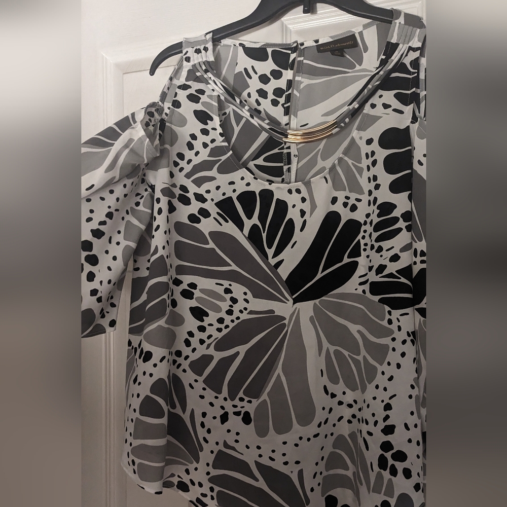 BOLD elements Monochrome Abstract Top